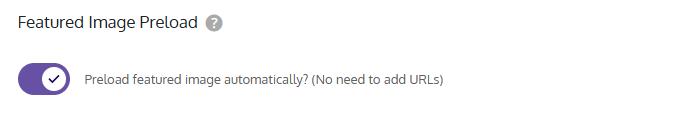 Featured image preload option