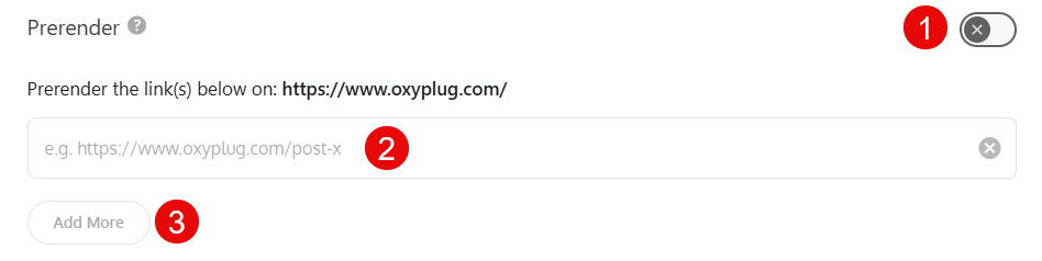 Oxyplug prerender single post settings