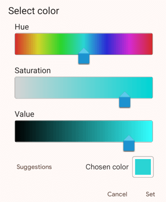 Choose more colors in color picker